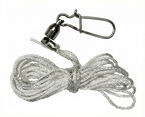Шнур с карабином-вертлюгом входит в стандартный комплект поставки отпугивателя птиц Кондор-140