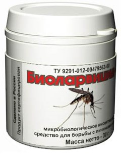 Уничтожитель личинок комаров "Биоларвицид-30"